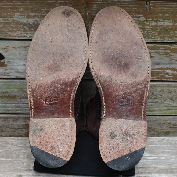 Florsheim x Ducky Brown Leather Wingtip Boot, Goodyear Welted, Men's 8.5 D, GUC - Picture 11 of 12